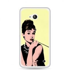 Etui na telefon Nokia Lumia 550 Audrey Hepburn z papierosem