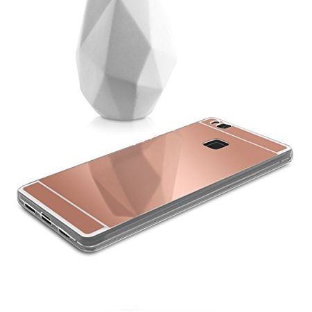 Etui na Huawei P9 Lite mirror - lustro silikonowe lustrzane TPU - rose gold.