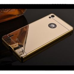 Mirror bumper case na Huawei P7 - Złoty