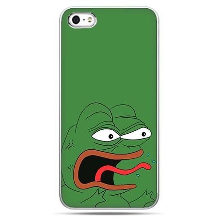 Etui na telefon zielona żaba Pepe.