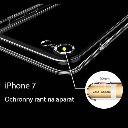 Etui na iPhone 7 silikonowe crystal case - bezbarwne.