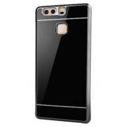 Huawei P9 platynowane etui mirror - czarne.