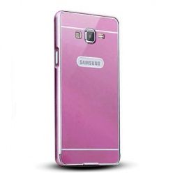 Galaxy Grand Prime etui aluminium bumper case - różowy.