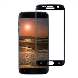 Hartowane szkło na cały ekran 3d Galaxy S7 - czarny.