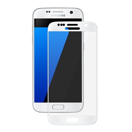 Hartowane szkło na cały ekran 3d Galaxy S7 - biały.