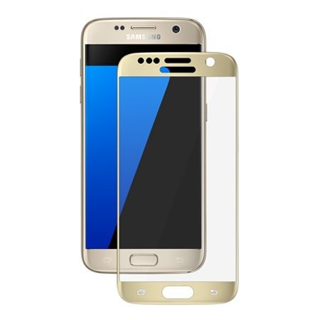 Hartowane szkło na Samsung Galaxy S7 cały ekran 3d - Złoty.