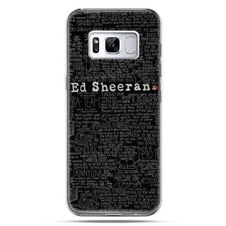 Etui na telefon Samsung Galaxy S8 - ED Sheeran czarne poziome