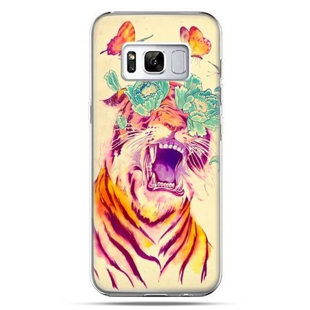 Etui na telefon Samsung Galaxy S8 - egzotyczny tygrys