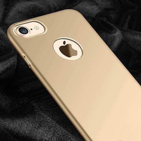 Etui na telefon iPhone 7 - SLim MattE - Złoty.