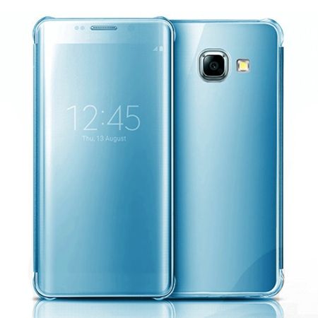 Etui na Galaxy A5 2017 Flip Clear View z klapką - niebieski.