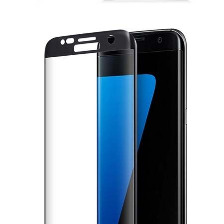 Galaxy S7 Edge hartowane szkło na cały ekran 3D - czarny.