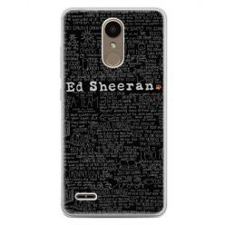 Etui na telefon LG K10 2017 - ED Sheeran czarne poziome