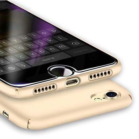 Etui na telefon iPhone 8 - SLim MattE - Złoty.