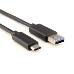 Kabel do ładowania telefonu USB-C Typ-C - 1m czarny.