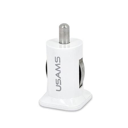 Mocna Ładowarka samochodowa 2x USB do Galaxy S7 Edge - Biały.