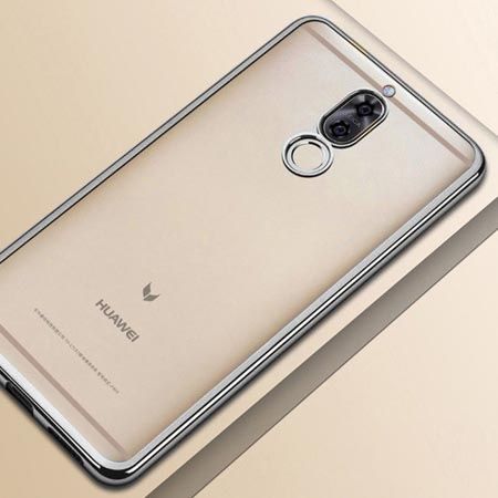 Etui na Huawei Mate 10 Lite platynowane SLIM tpu - Srebrny.