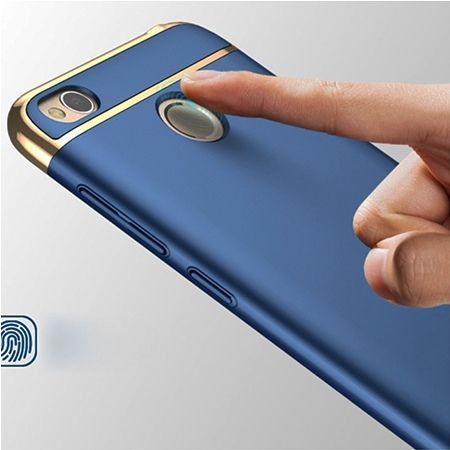 Etui na telefon Xiomi Redmi 4X - Slim MattE Platynowane - Niebieski.