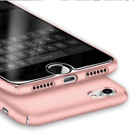 Etui na telefon iPhone 7 - Slim MattE - Różowy.