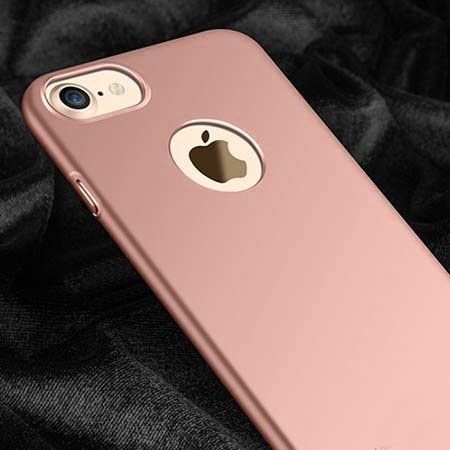 Etui na telefon iPhone 7 - Slim MattE - Różowy.