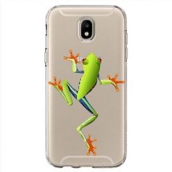 Etui na Samsung Galaxy J7 2017 - zielona żabka.