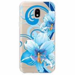Etui na Samsung Galaxy J3 2017 - Niebieski kwiat północy.