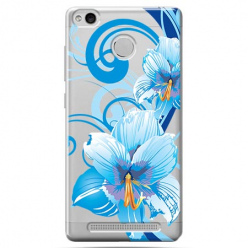 Etui na Xiaomi Redmi 3S - Niebieski kwiat północy.