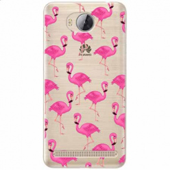 Etui na Huawei Y3 II - Różowe flamingi.