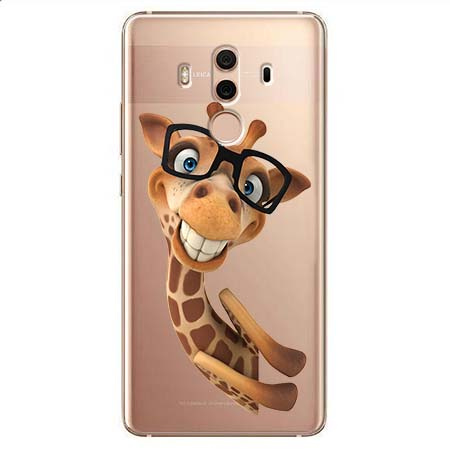 Etui na Huawei Mate 10 Pro - Wesoła żyrafa w okularach.