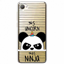 Etui na HTC Desire 12 - Ninja Unicorn - Jednorożec.
