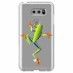 Etui na LG V30 - Zielona żabka.