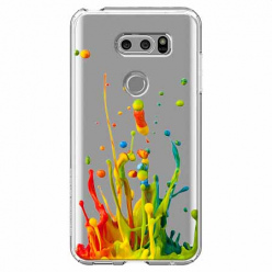 Etui na LG V30 - Kolorowy splash.