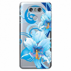 Etui na LG G6 - Niebieski kwiat północy.