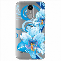 Etui na LG K8 2017 - Niebieski kwiat północy.