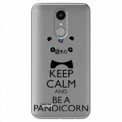 Etui na LG K8 2017 - Keep Calm… Pandicorn.