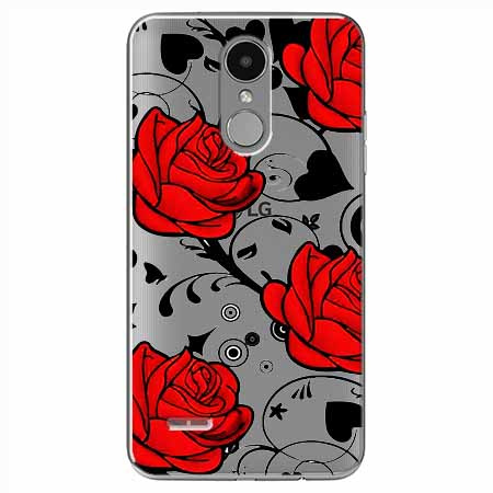 Etui na LG K8 2017 - Czerwone róże.