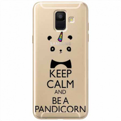 Etui na Samsung Galaxy A6 2018 - Keep Calm… Pandicorn.