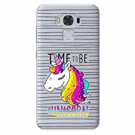 Etui na Zenfone 3 Max - Time to be unicorn - Jednorożec.