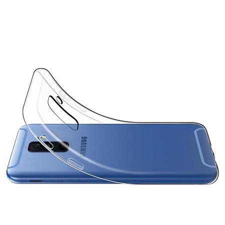 Etui na Samsung Galaxy A6 Plus 2018 - silikonowe, przezroczyste crystal case.
