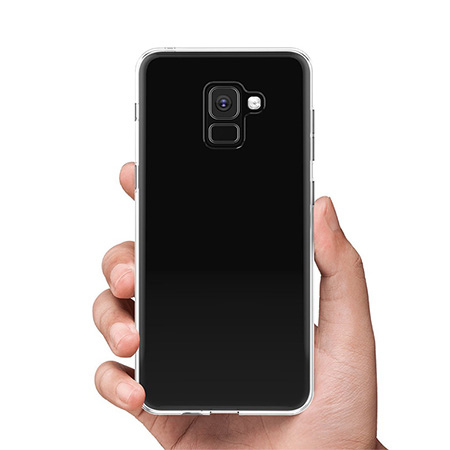 Etui na Samsung Galaxy A8 2018 - silikonowe, przezroczyste crystal case.