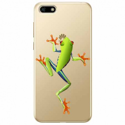 Etui na telefon Huawei Y5 2018 - Zielona żabka.