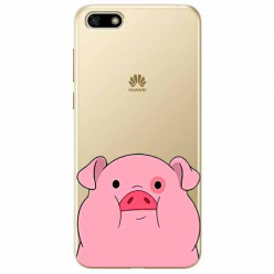 Etui na telefon Huawei Y5 2018 - Słodka różowa świnka.