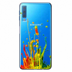 Etui na Samsung Galaxy A7 2018 - Kolorowy splash.
