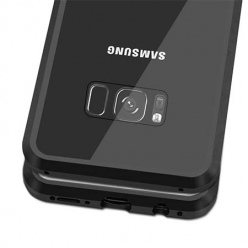 Etui metalowe Magneto Samsung Galaxy S8 Plus - Czarny