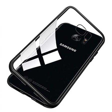 Etui metalowe Magneto Samsung Galaxy S7 Edge - Czarny