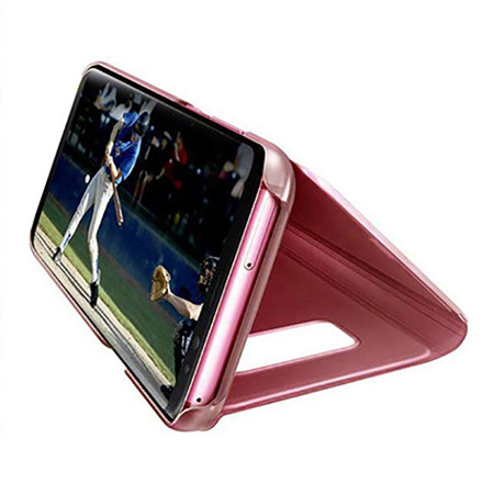 Etui na Samsung Galaxy S10 - Flip Clear View z klapką - Różowy.