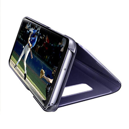 Etui na Samsung Galaxy S10 - Flip Clear View z klapką - Fioletowy.