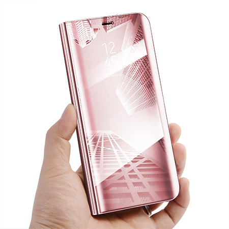 Etui na Samsung Galaxy S10e - Flip Clear View z klapką - Różowy.