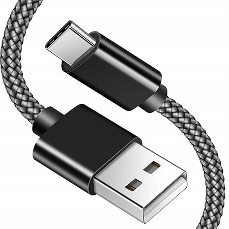 Kabel USB Typ-C do szybkiego ładowania QUICK CHARGE 3.0 - Czarny.