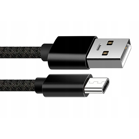 Kabel USB Typ-C do szybkiego ładowania QUICK CHARGE 3.0 - Srebrny.