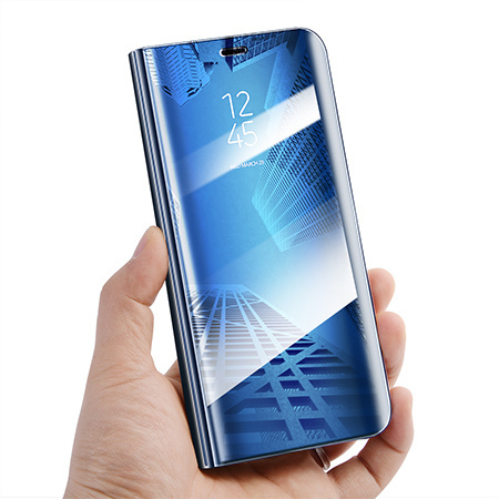 Etui na Samsung Galaxy A50 - Flip Clear View z klapką - Niebieski.